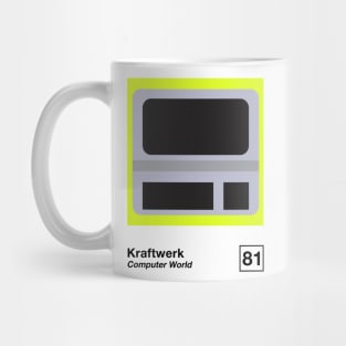 Computer World / Minimalist Style Graphic Artwork Design Mug